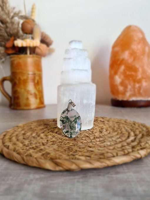 Pendentifs Agate Mousse 